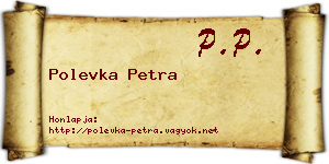 Polevka Petra névjegykártya